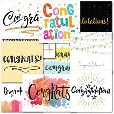 Doodlecards Pack of 20 Congratulations Cards - Exams, Graduation, New Job