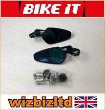 Peugeot Speedfight 4 125 2017-2020 Black Body With Blue Lense Bar End Mirrors