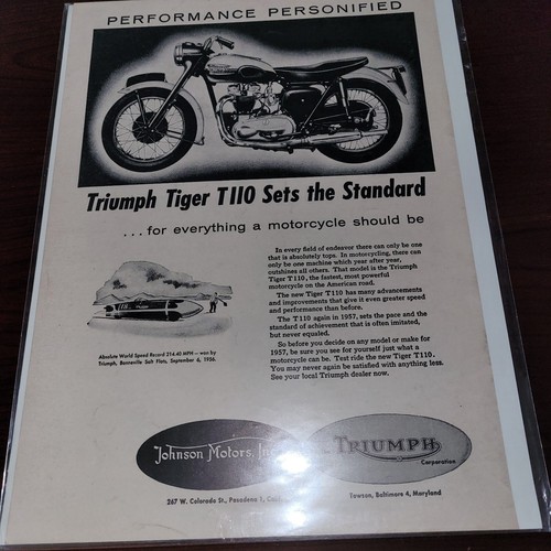1957 triumph tiger - triumph,