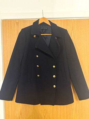 Zara woman black wool blend - wool,