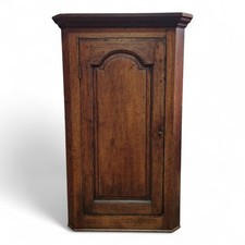 Victorian oak corner cupboard - oak,