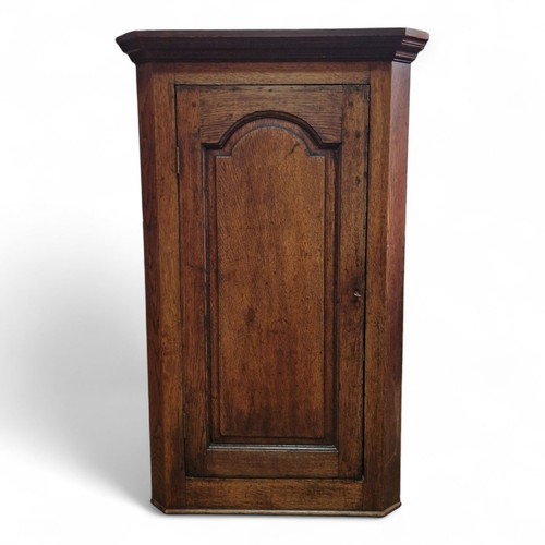 Victorian oak corner cupboard - corner,