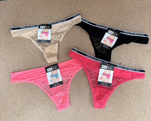 Pairs lace hana thongs - lace,