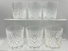 6x Vintage Cut Glass Whisky