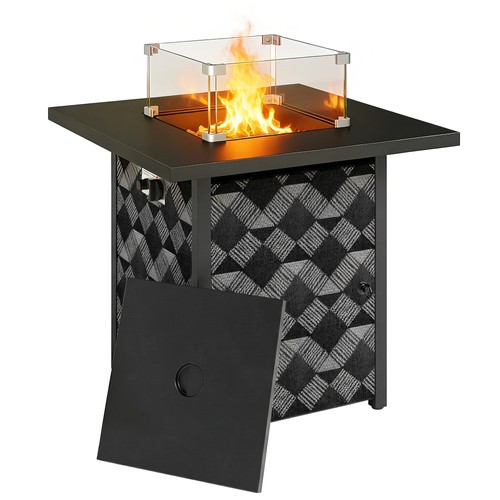 Outsunny square propane gas - square,
