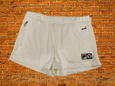 VINTAGE FILA PLAYBOY SMALL SHORTS IVORY SPORT ACTIVE SUMMER SWEAT GYM RUN WOMENS