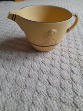 Wedgwood Yellow cane Jasper Creamer Jug, rare colour yellow with black