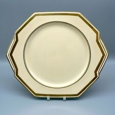 PARAGON ART DECO EARED CAKE PLATE CREAM GOLD 766514 MODERN SHAPE BONE CHINA 5629