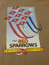 Weird Fish Mens T Shirt 3XLarge Light Brown The Red Sparrows Short Sleeve