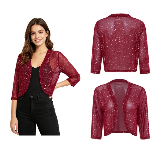 Women jacket crop cardigan - crop,