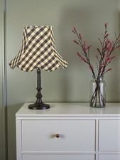 Black gingham check table