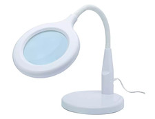 Lightcraft 7W LED Magnifier Desk Lamp – Compact White Lamp - Light Is Flickering