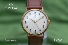 OMEGA GENEVE 1969 SOLID GOLD
