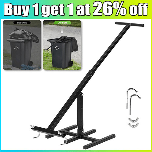 Black wheelie bin compactor - wheelie,