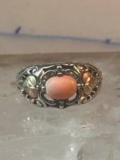 Black Hills Gold ring coral