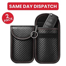 2 Pack Car Key Signal Blocker Case Faraday Cage Pouch Keyless RFID Blocking Bag