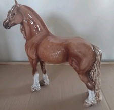 Chestnut Cheval Ceramics Friesian Horse , STUNNING!