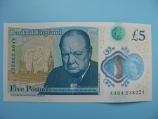 AA04 238221 New £5 Five Pound