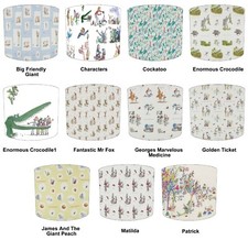 Kids Roald Dahl Books Lampshades Ceiling lights Table Lamp shades Pendant shades