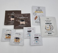 New The Body Shop 8 Samples Face Mask Yogurt Body Butter Vitamin E Oils Of Life