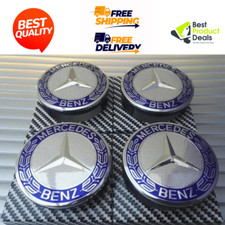 4 x Blue Mercedes Benz 75mm