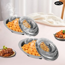 4pcs Buffet Food Plates Buffet