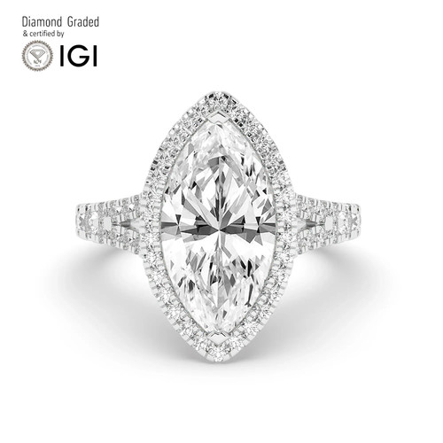 Marquise diamond engagement - marquise,