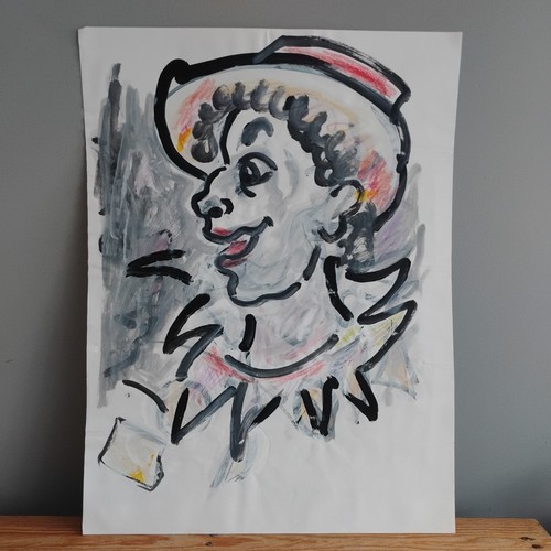 Bright bold abstract - bold, painting