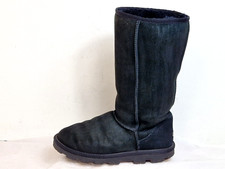 Ugg Australia Classic Tall Ladies sheepskin Boots Suede Black UK 6.5 EU 39
