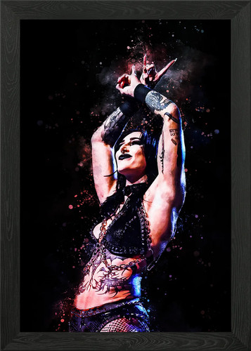 Rhea ripley framed wall - rhea,
