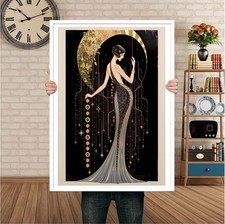 Art Deco Flapper Girl Wall Art