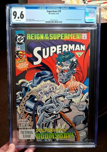 Superman 1993 doomsday cgc - #78,