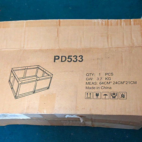 Black portable square - black,