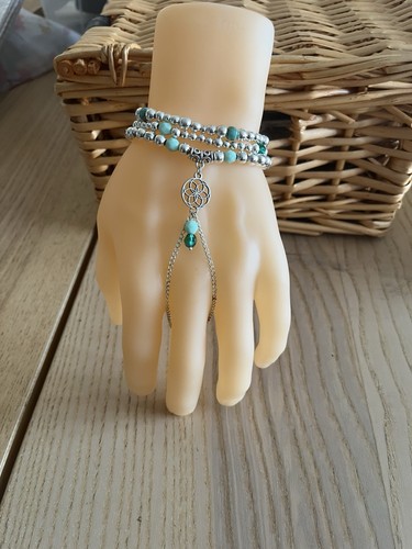 Hand jewellery stacking - jewellery,