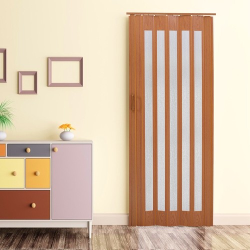 Folding door pvc - wood, effect