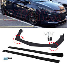 For Fiesta ST MK5 6 Mk7 MK7.5 Side Skirt + Front Bumper Lip Spoiler Splitter UO