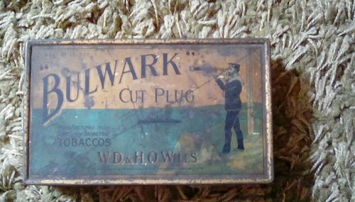 Rare bulwark tobacco tin - bulwark,