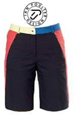 IJP Ian Poulter Technical Performance Funky Golf Shorts Navy Coral 10,12, 14 New