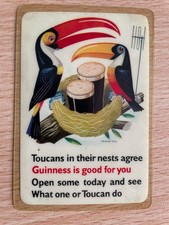 Guinness Brewery Advertising Pocket Calendar 1958 Toucan Nest Design