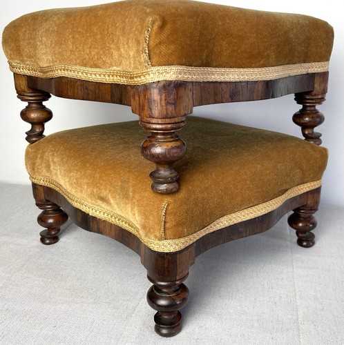 Antique pair gold velvet - pair,