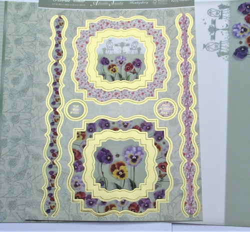 Hunkydory pansy garden toppers - hunkydory,