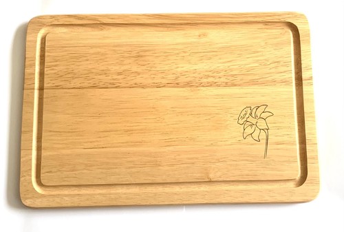 Daffodil flower engraved - daffodil,