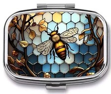 PILL BOX POT METAL RECTANGULAR