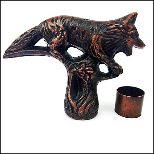 Antique fox vintage handle - fox,