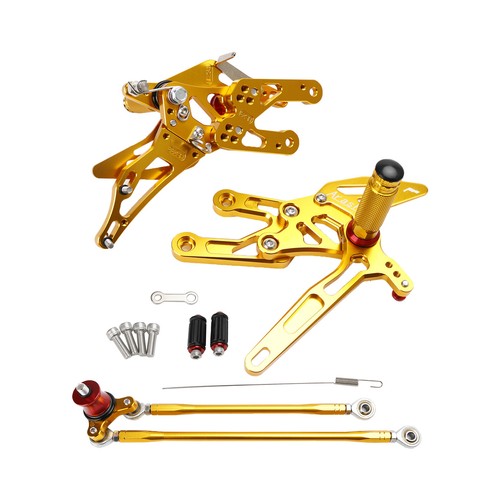 Racing gold rear sets - rear, footpegs