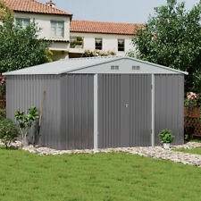 Large Galvanised  Garden Shed