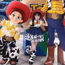 Kids Toy Story Jessie Cosplay Costume Girls Woody West Cowboy Dress Hat