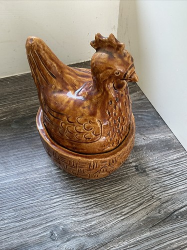 Ceramic chicken egg holder - chicken,