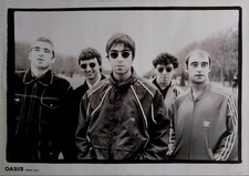 Oasis Paris 1994 Large Vintage Poster Liam Noel Gallagher