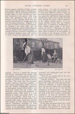 NOVEL OUTDOOR GAMES : DISQUET ; BUXTON ; LAWN TRUMPS ; HEIDELBERG ; PUTTING GOLF